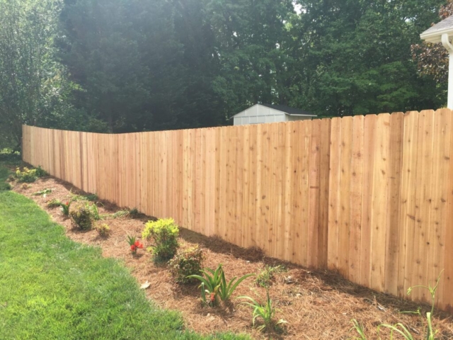 Installed in Spokane Washington. 6' Standard Cedar Dog Ear Privacy Fence