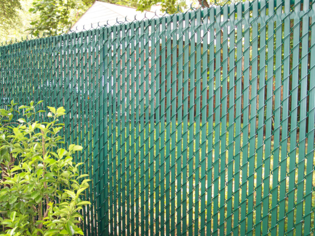 Chain Link Privacy Slats Added For Security and Privacy
